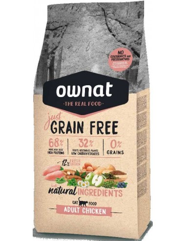 Pienso para gatos OWNAT just Grain Free adultos