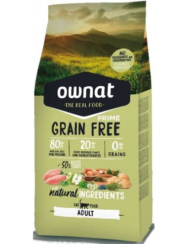 Pienso para gatos OWNAT Grain Free adultos