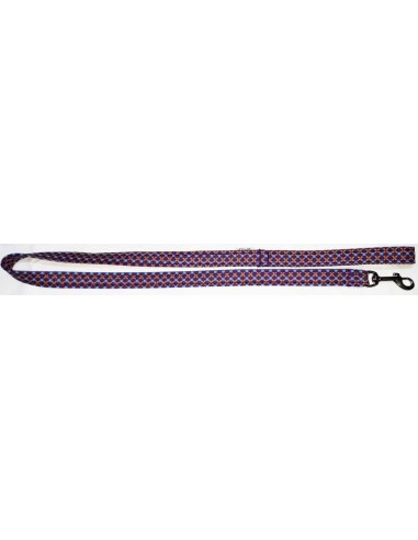Correa para perro en tela geometría malva