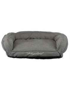 Sillón para perro en ante tejido color gris