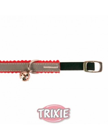 Collar para gatos en nylon gris reflectante