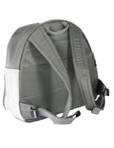 Mochila de paseo para llevar perro en nylon muy resistente, color gris