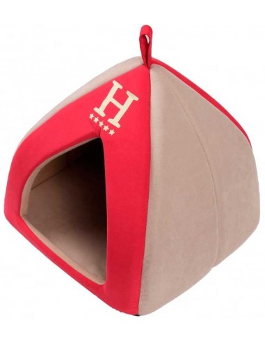 Igloo para gato con peluche y cojín modelo Prestigie