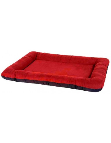 Cama para perro en gamuza roja modelo Suede
