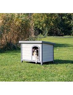 Caseta económica para perro en madera de pino
