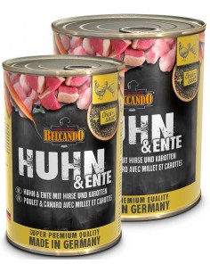 Lata para perro BELCANDO super premium de pollo y pato