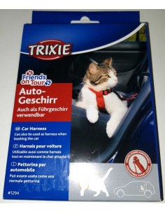 Arnés y correa para viajar con gato en coche