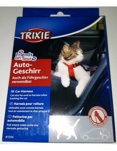 Arnés y correa para viajar con gato en coche