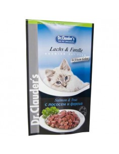 Pouches para gato Dr Clauders de salmón y trucha