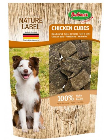 Snack para perro cubitos de pollo de Bubimex