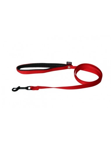Correa para perro nylon naranja con empuñadura acolchada