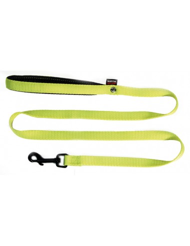 Correa para perro nylon naranja con empuñadura acolchada