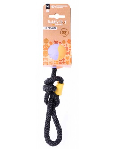 Juguetes para perros pelota maciza de caucho natural con cuerda