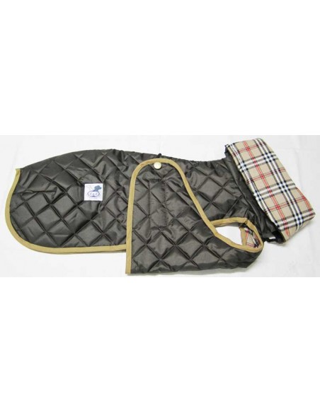 abrigo impermeable acolchado galgo color marron chocolate abrigo impermeable acolchado galgo color marron chocolate