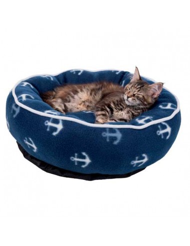 Cuna suave para gato, modelo Barry color azul