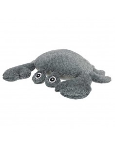 Juguete para perro peluche cangrejo gris