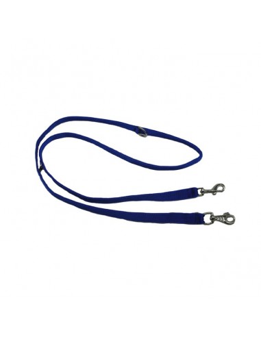 Correa para perro 3 posiciones nylon azul