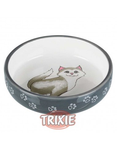 Comedero cerámico para gatos de hocico corto