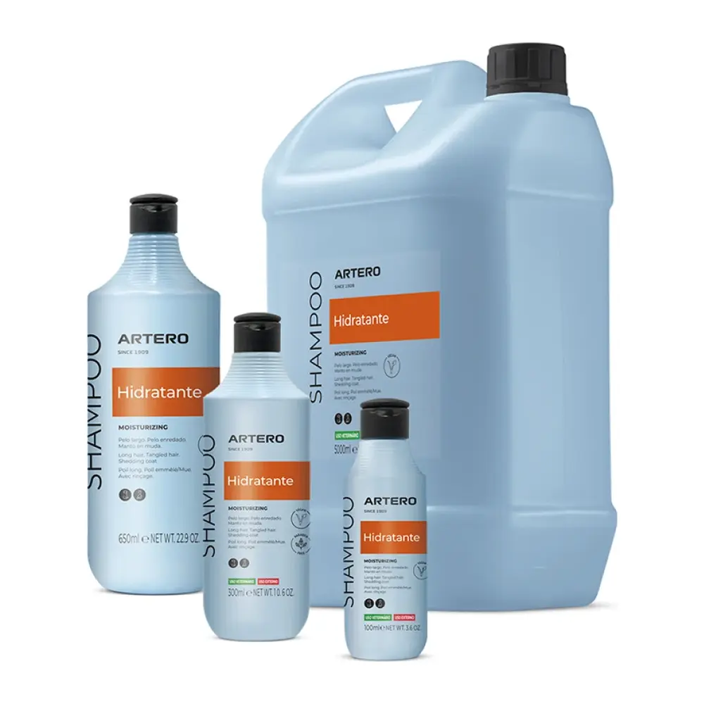 bodegon_hidratante_web Champú para perros HIDRATANTE de ARTERO - Imagen 1