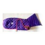 Abrigo impermeable acolchado para galgo morado con forro polar técnico - Imagen 2