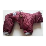 Abrigo Impermeable Acolchado para Piccolo con patas granate