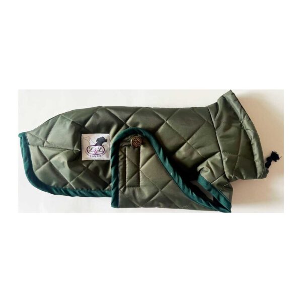 Abrigo Impermeable Acolchado para Piccolo verde