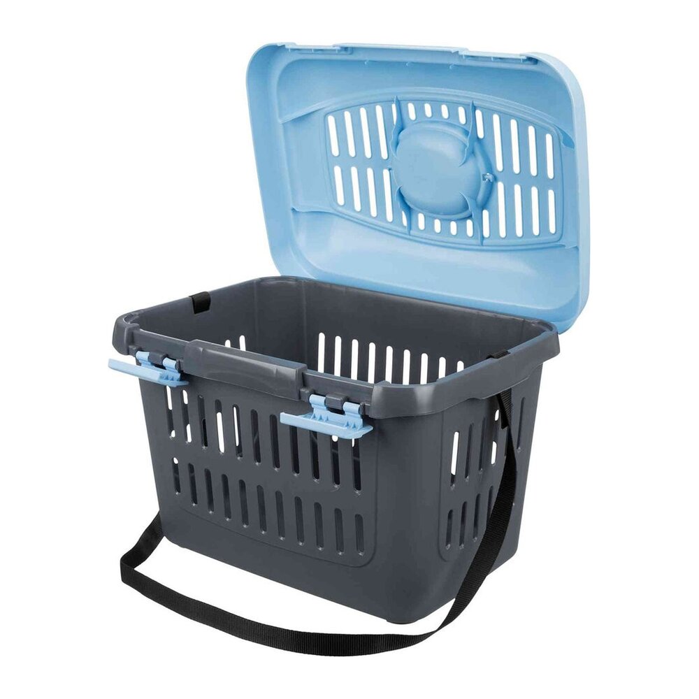 Transportín para gatos de plástico con apertura superior