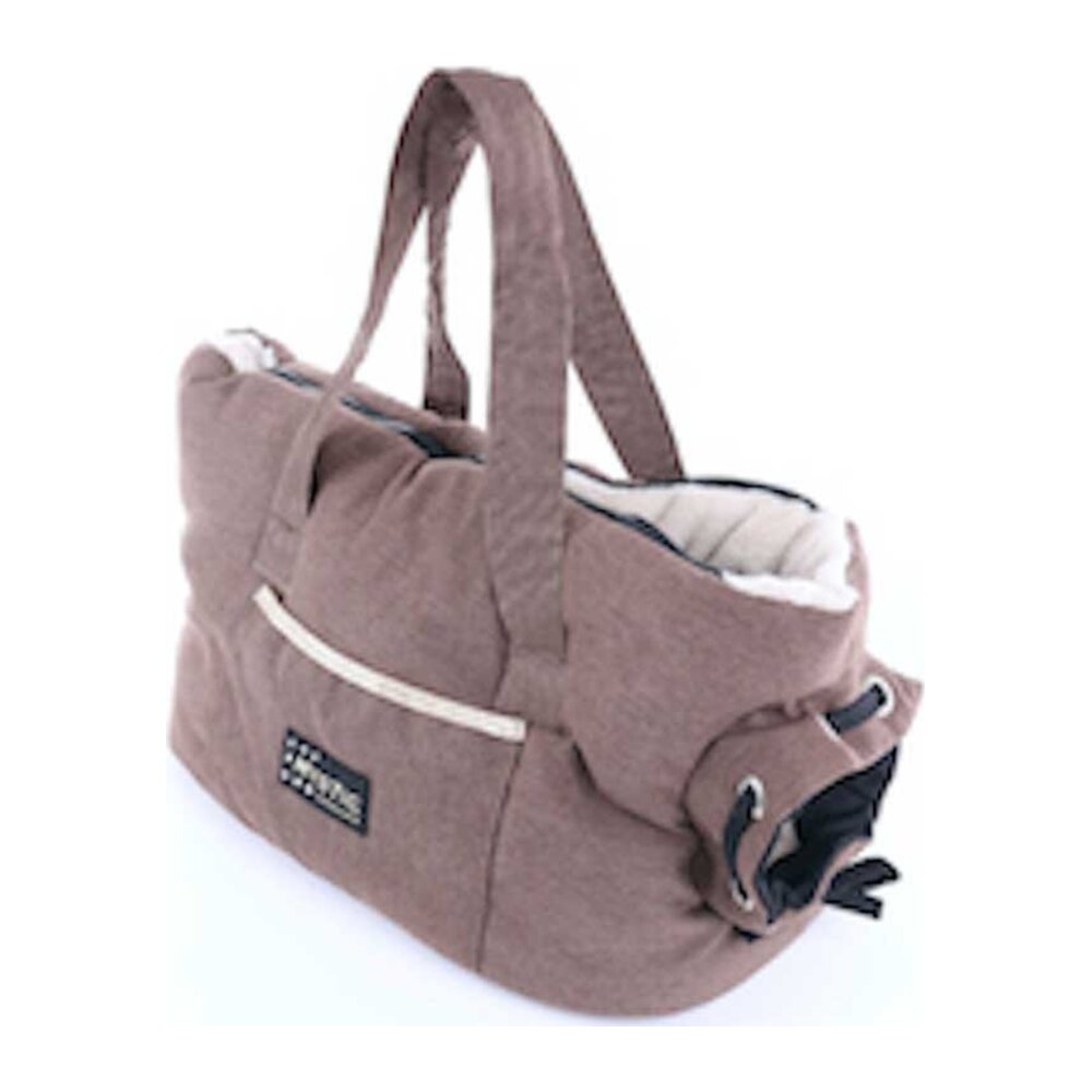 Bolso para transporte de perro color gris