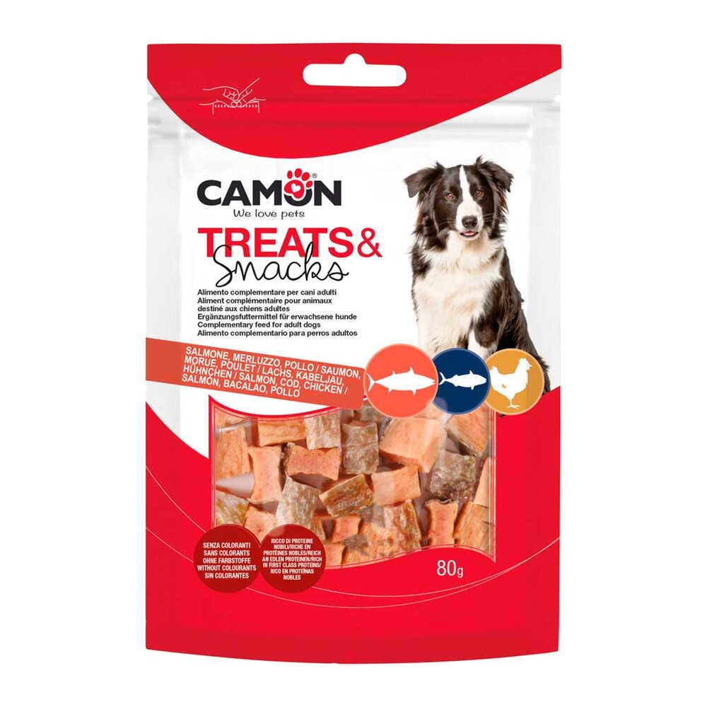 Image 21811 Snack para perro cubitos de salmón - Imagen 1