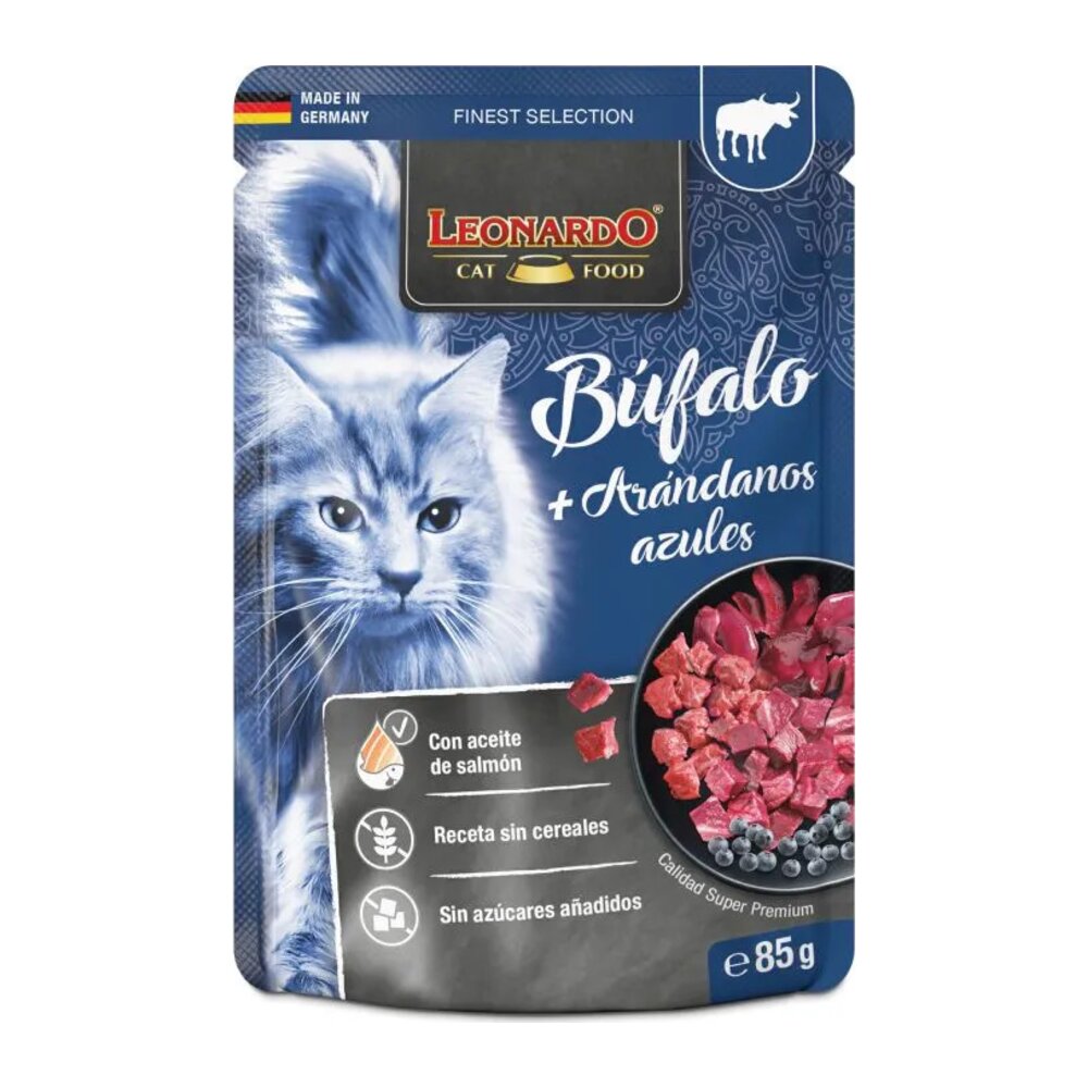 Image 21848 Pouches para gato Leonardo de búfalo y arándanos - Imagen 1