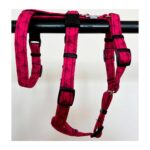 Arnés antiescape especial para galgos geometría fucsia - Imagen 3