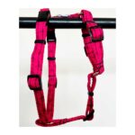 Arnés de algodón para perro modelo geometría fucsia
