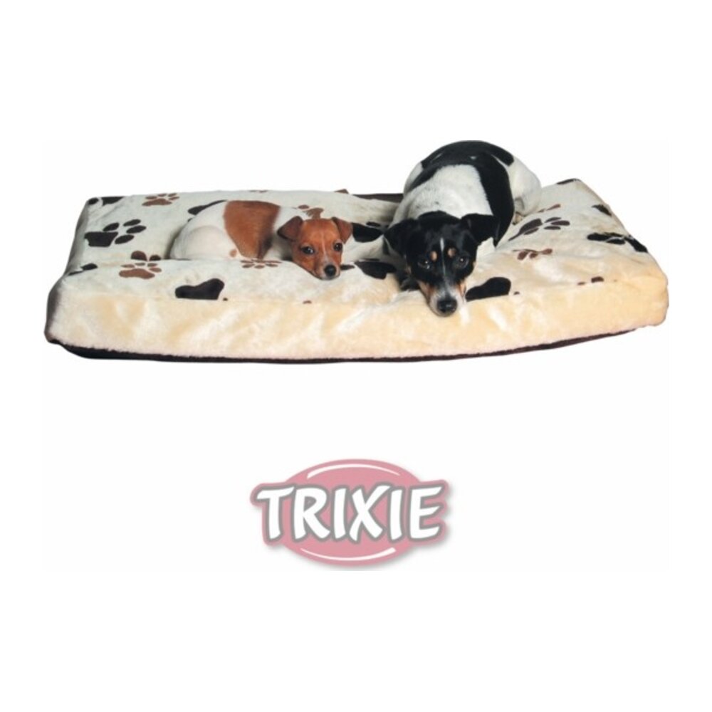 Cama para perro funda peluche color beige