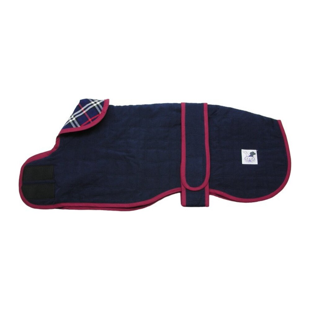 Abrigo para Whippet Forrado Azul