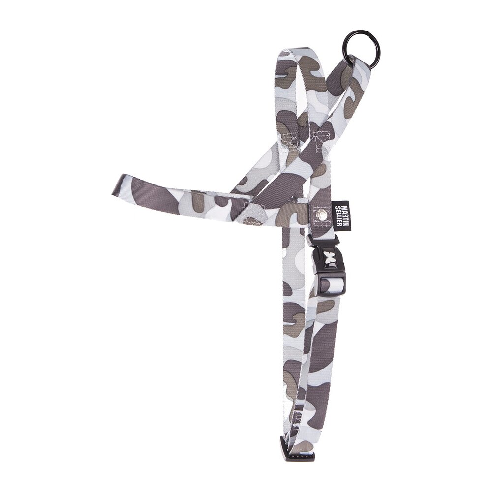 Arnes para perros de camuflaje gris