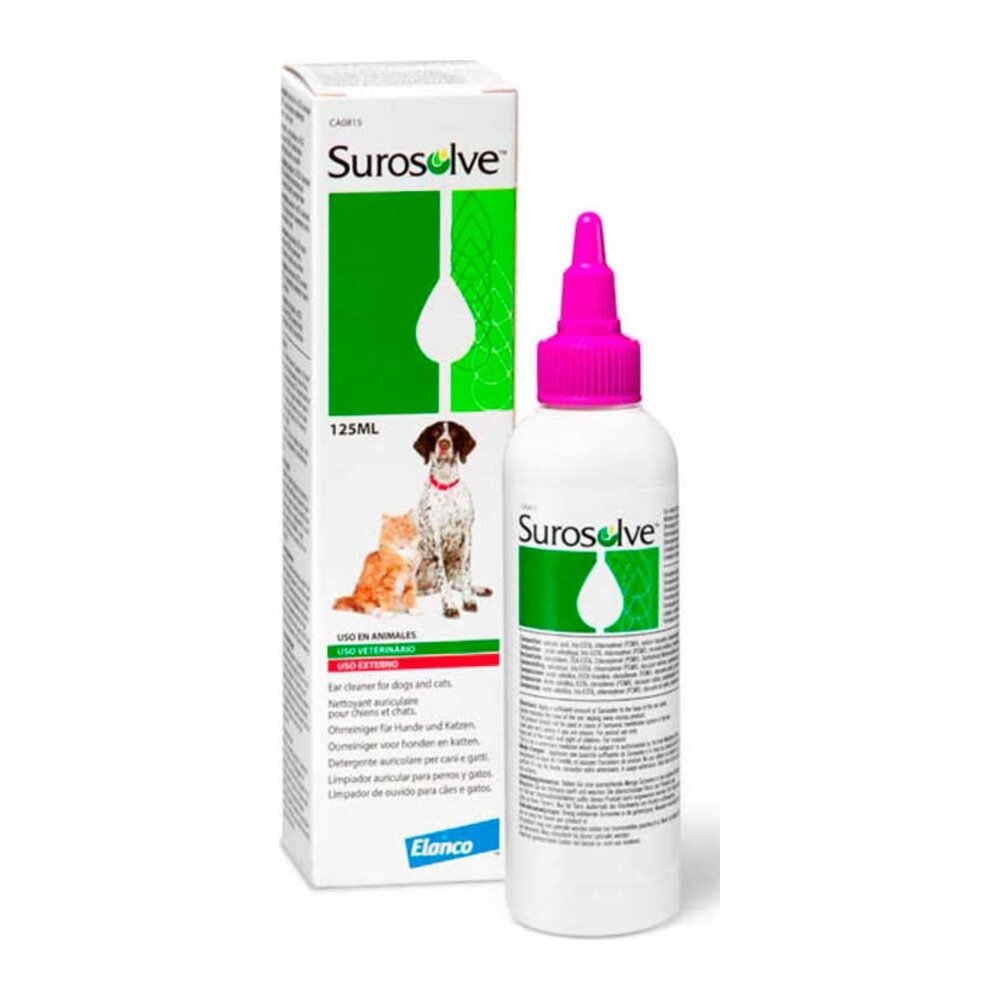 SUROSOLVE solución para la higiene auricular del perro y gato