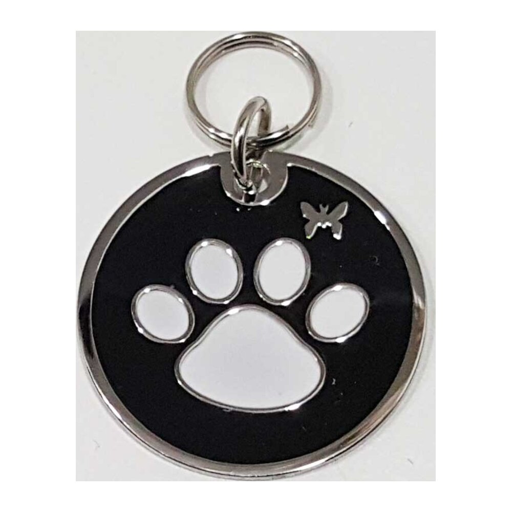 Chapa identificativa con huella de perro